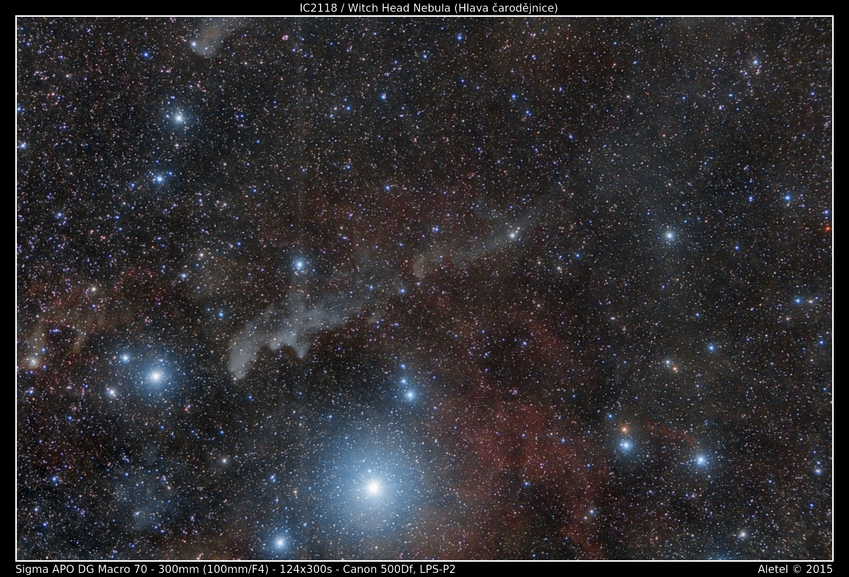 IC2118 / Witch Head Nebula (Hlava čarodějnice)
