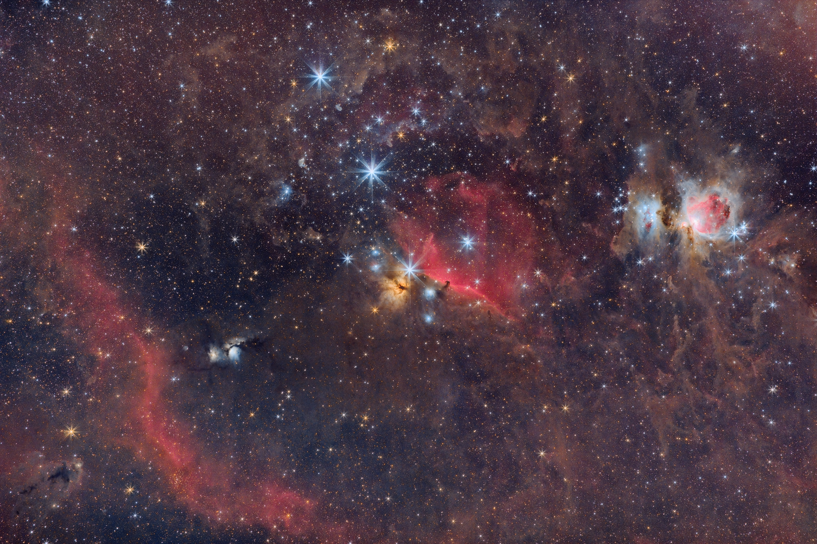 LDN1622, M78, IC434, M42