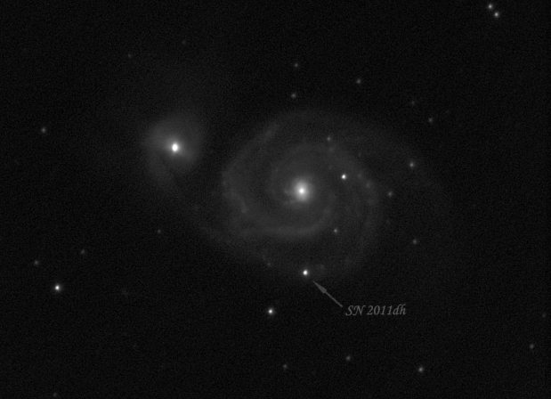 M51 se supernovou 2011dh