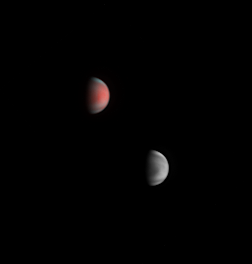 Venuše v nepravých barvách - IRUVUV a UV (mono)