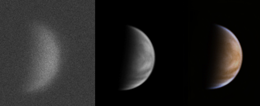 Venuše v UV (porovnání)