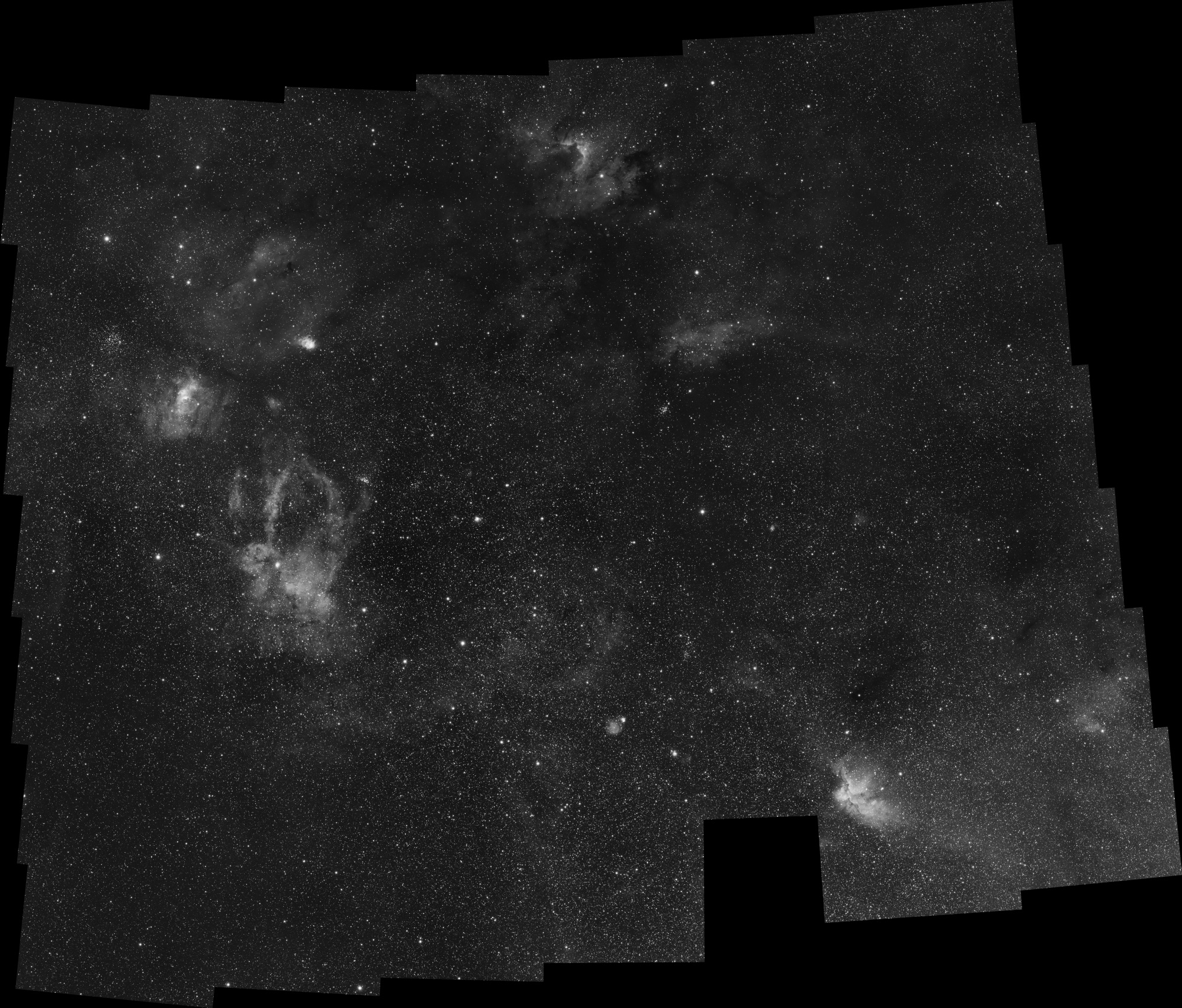 Mozajka oblasti medzi Cefeom a Kasiopeiou