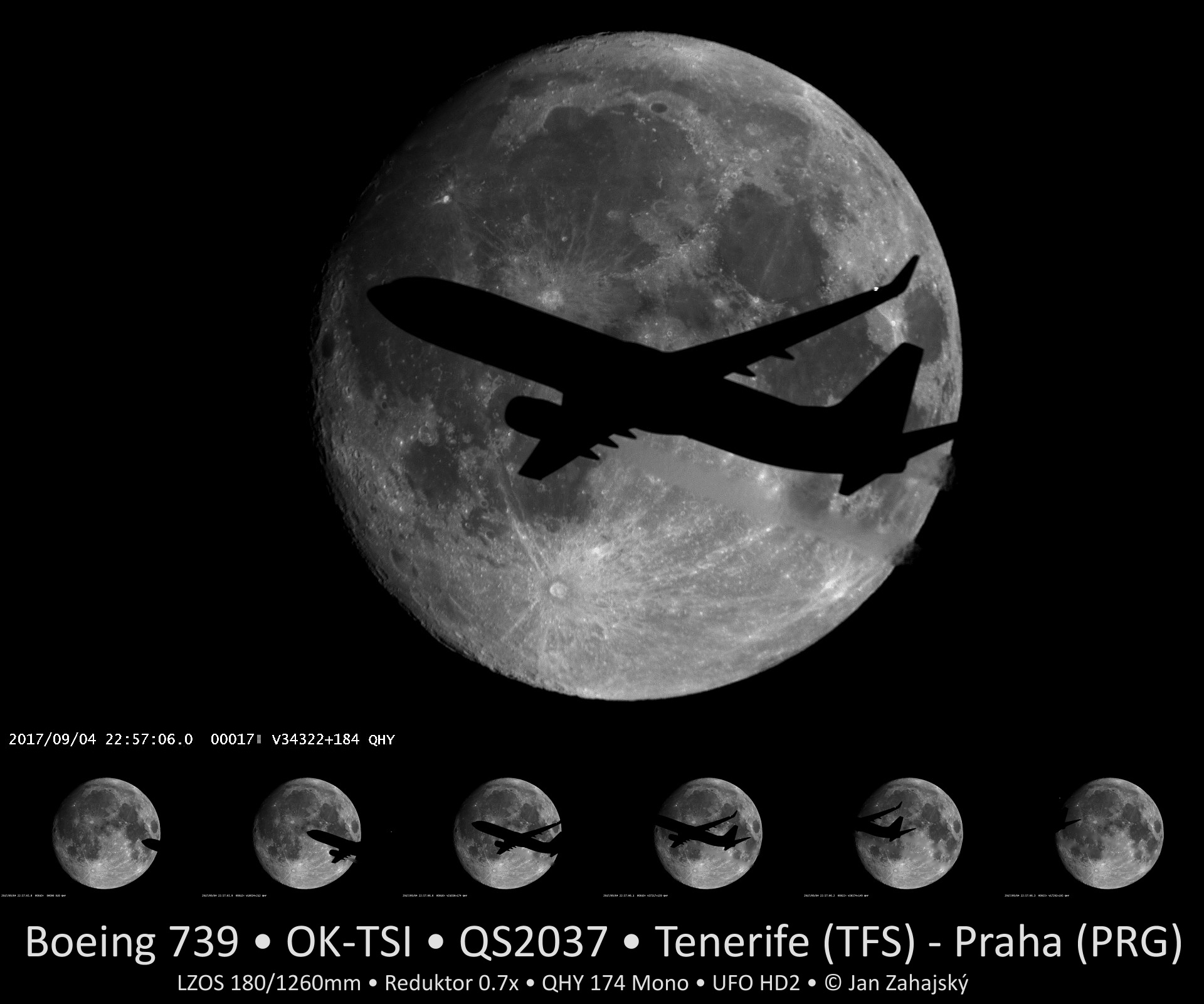 Přelet B739 (TSF-PRG)