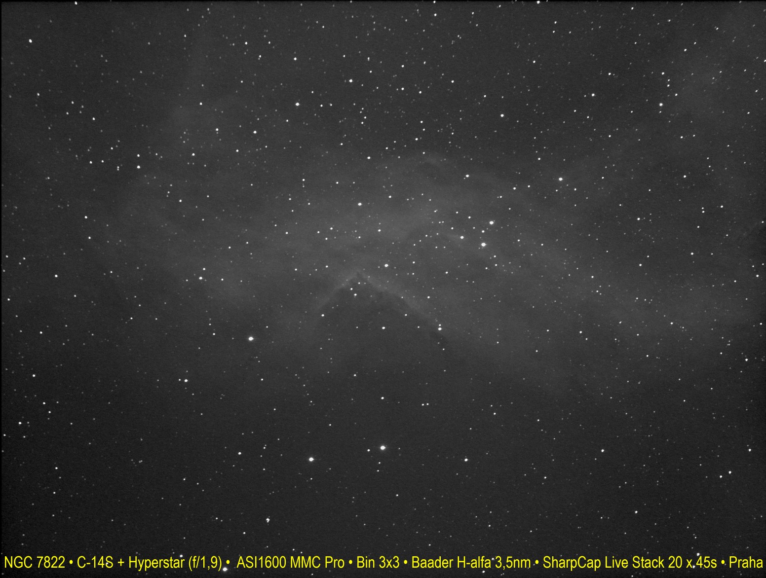NGC 7822 Hyperstarem z Prahy