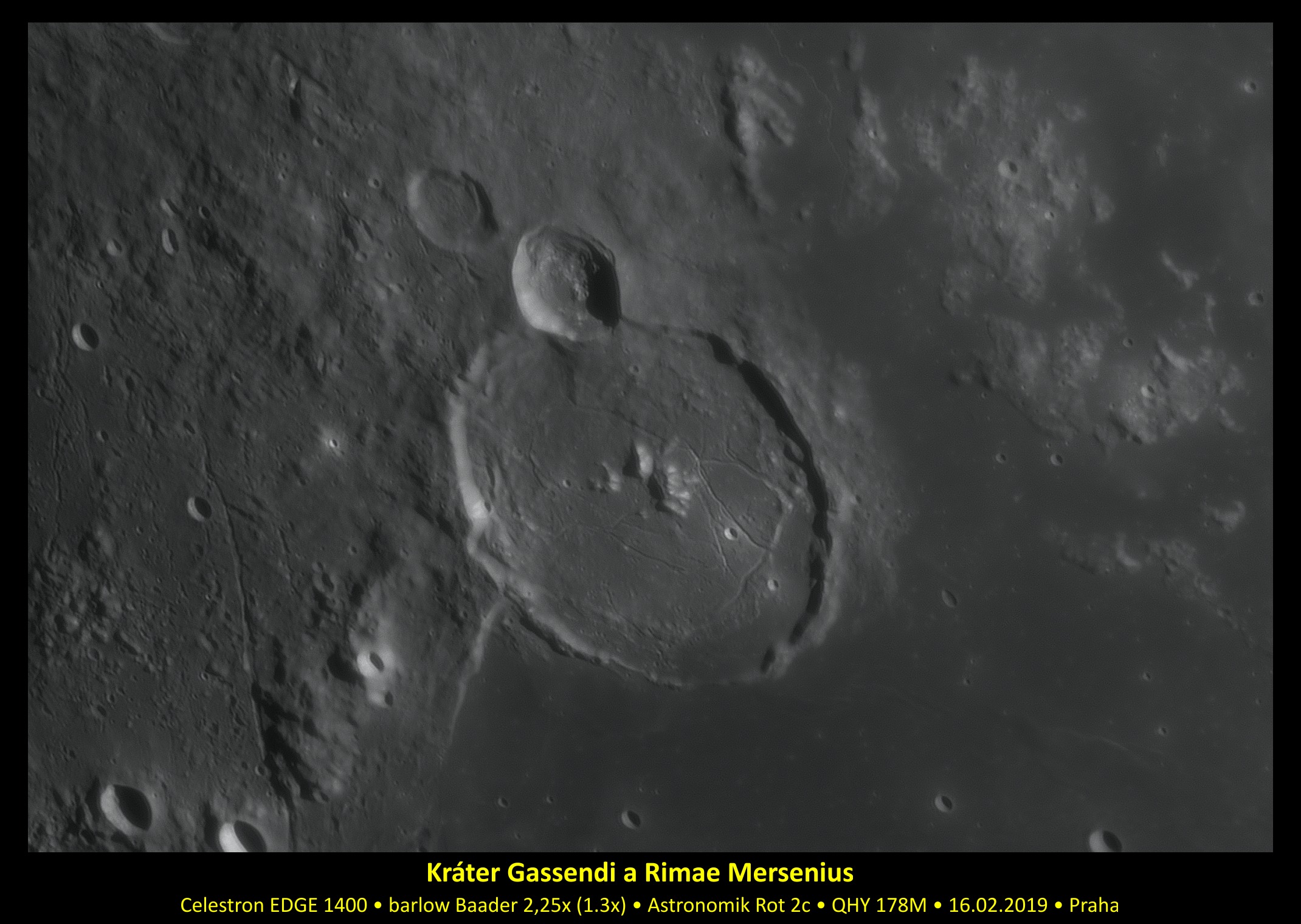 Gassendi a Rima Mersenius