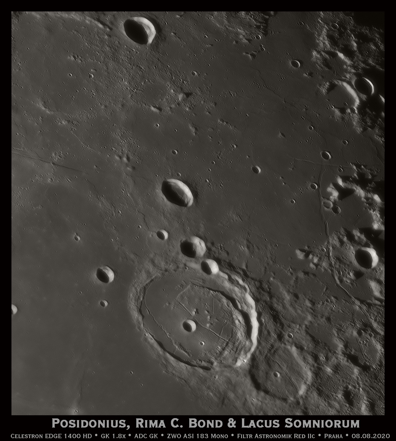 Posidonius, Lacus Somniorum, Rima C. Bond