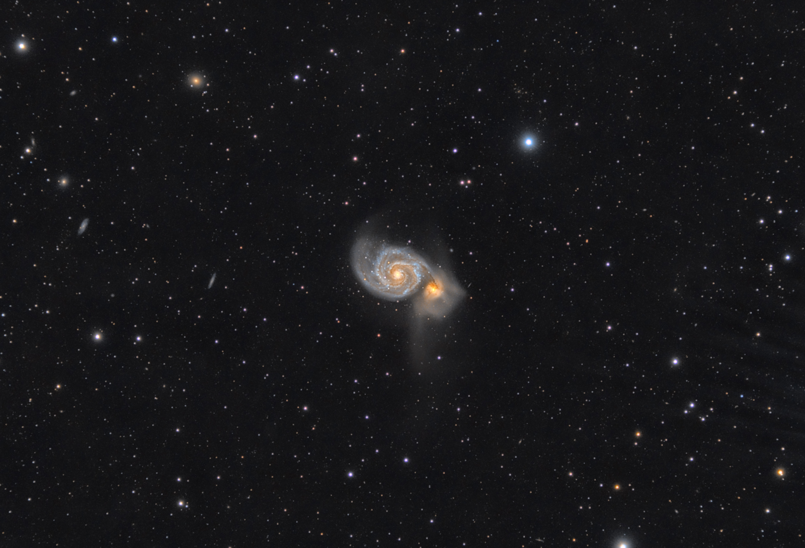 M51, Whirlpool galaxy