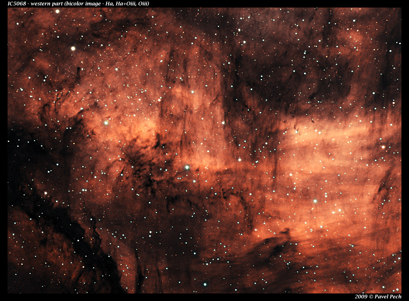 IC5068 západní část - barevná verze