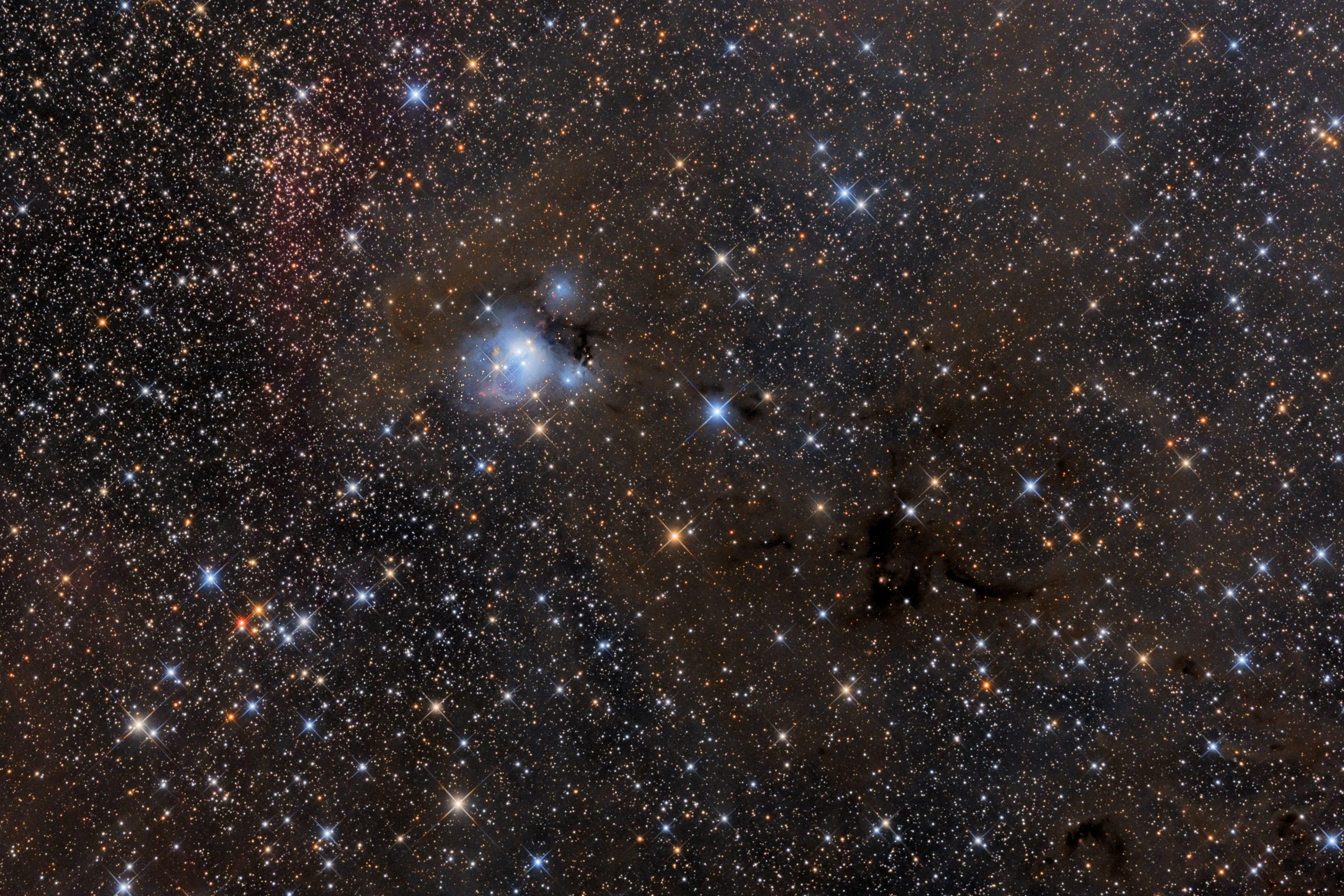 NGC7129 a okolí - detail