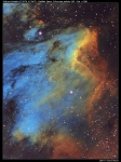 Pelican Nebula (IC5070, IC5067) - HST (SII + Ha + OIII)