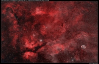 Sadr Region (NGC6914, IC1318, B343, NGC6888) bicolor - Ha/OIII 