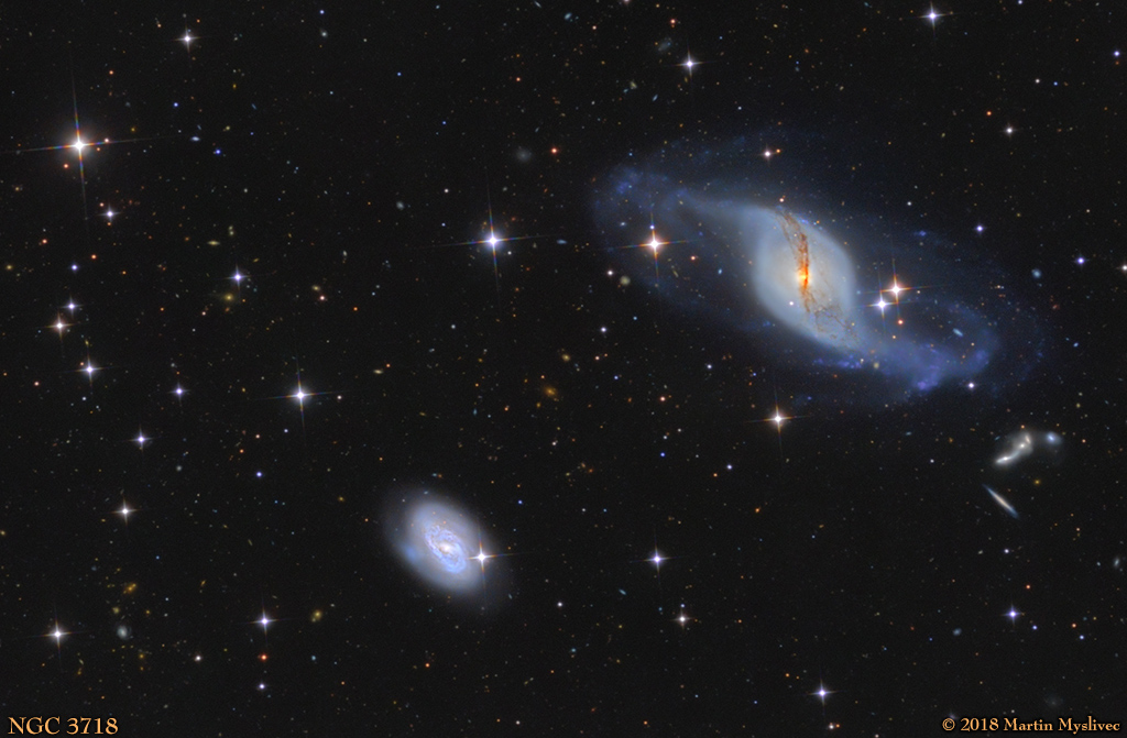 NGC 3718, Arp214, NGC3729, Hickson56