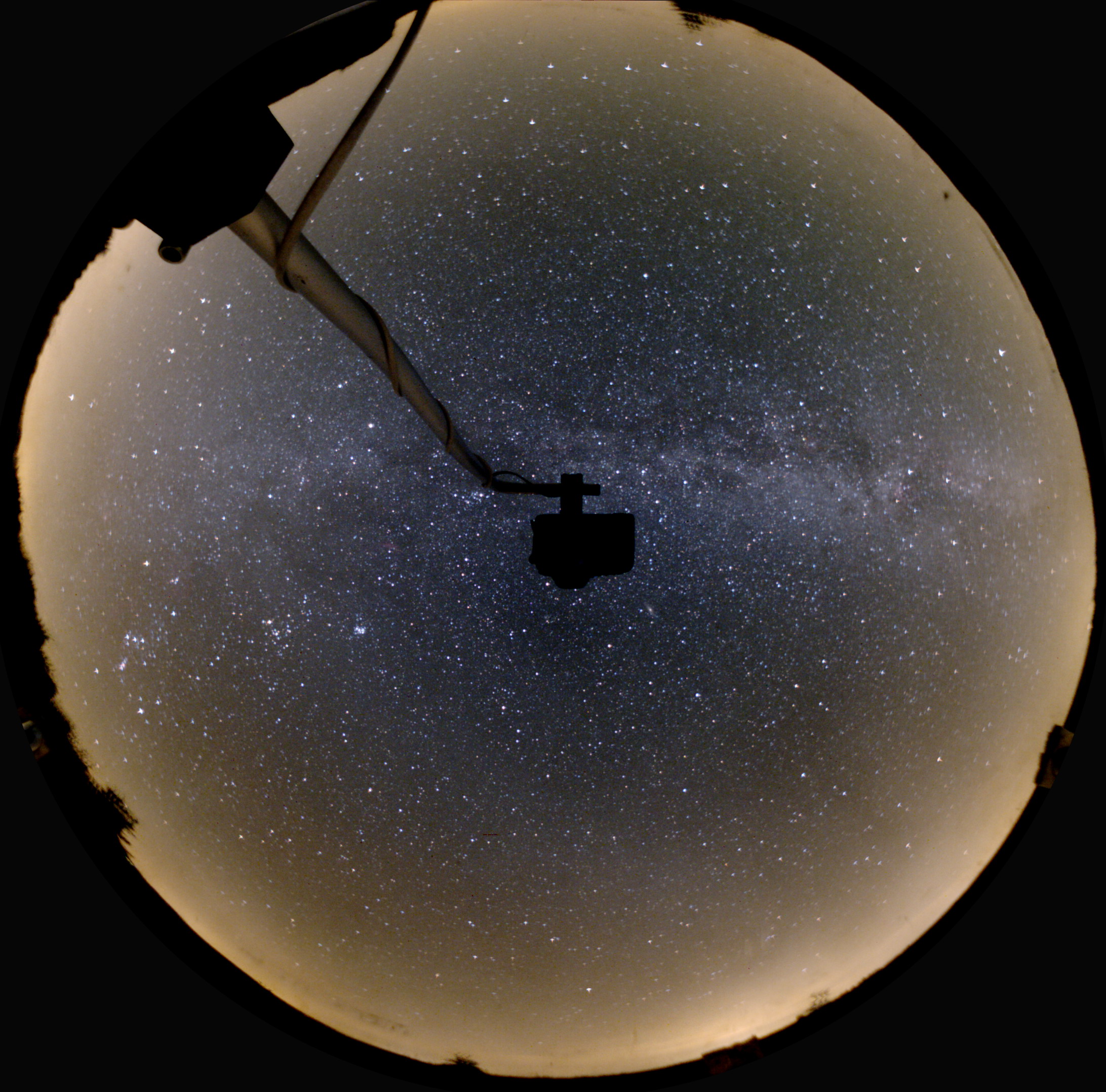 Zodiakální pás a protisvit (Jizerky)