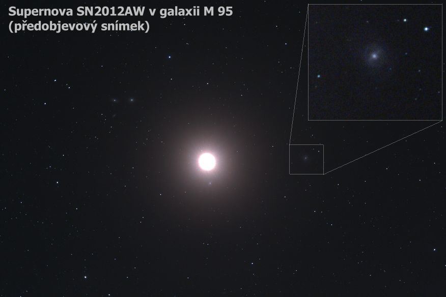 Supernova SN2012AW v M95 (předobjevový)