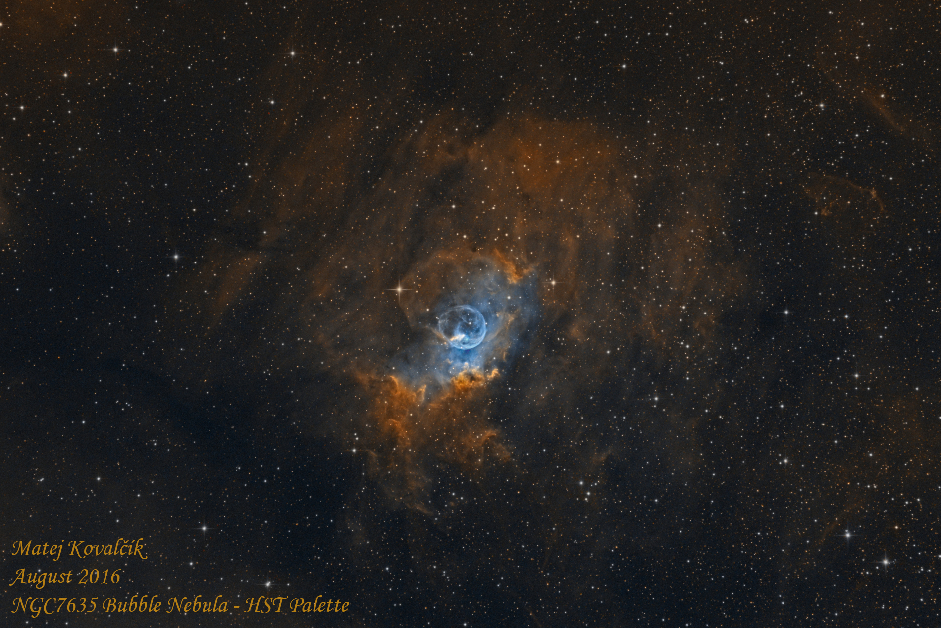 NGC7635 Bubble Nebula HST