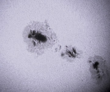 sluneční skvrna Dobsonem