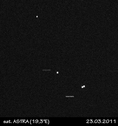 zatmění družic ASTRA