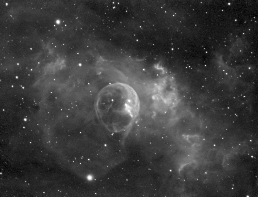 NGC7635, Caldwell 11 Bublinka v Ha 