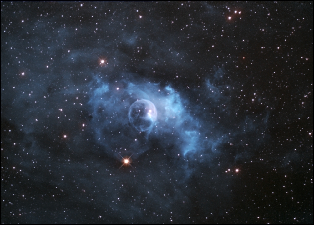 NGC7635 Bublinka-bicolor HA, OIII