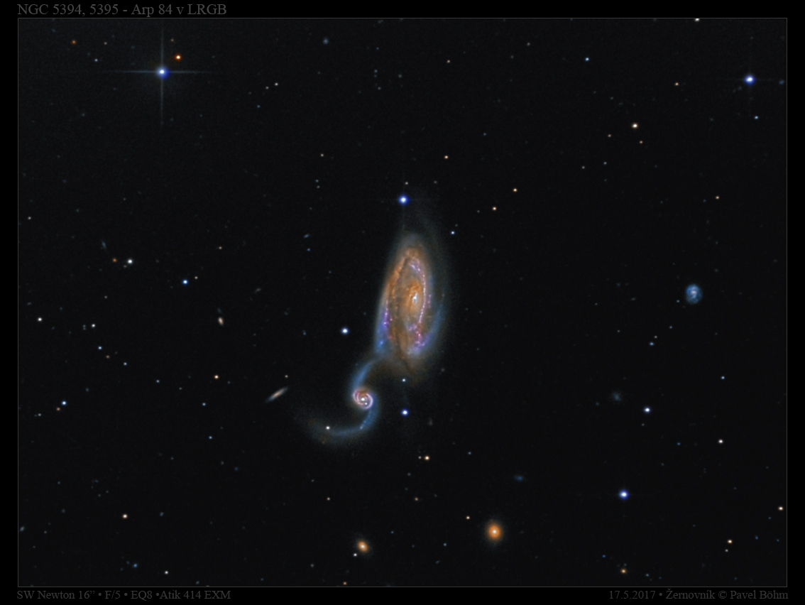 NGC5394, NGC5395 - Arp84 v LRGB