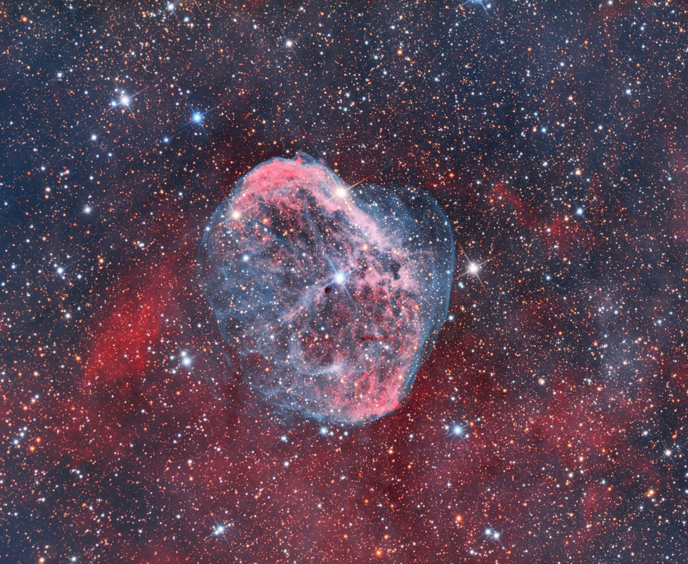 NGC 6888 Bicolor HaOIII,RGB