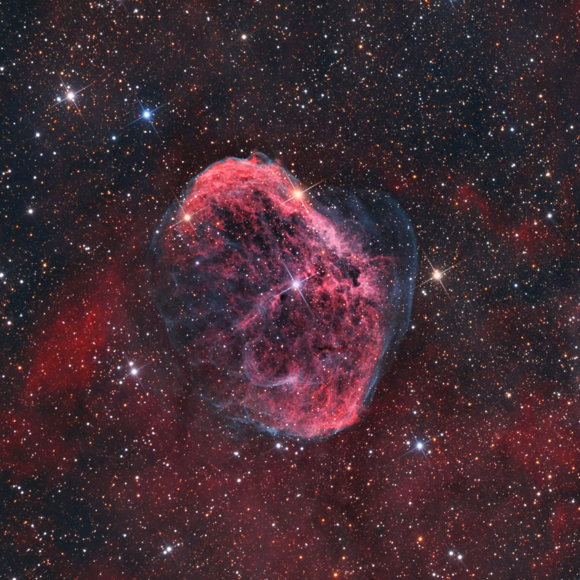 NGC6888, RGBHaOIII, Nové spracovanie