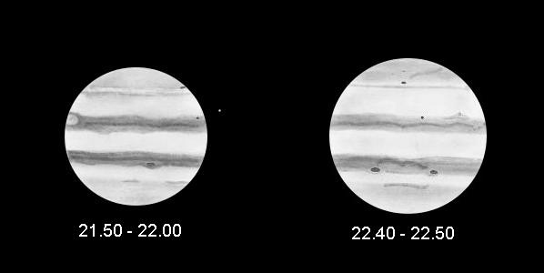 Jupiter a přechod Io