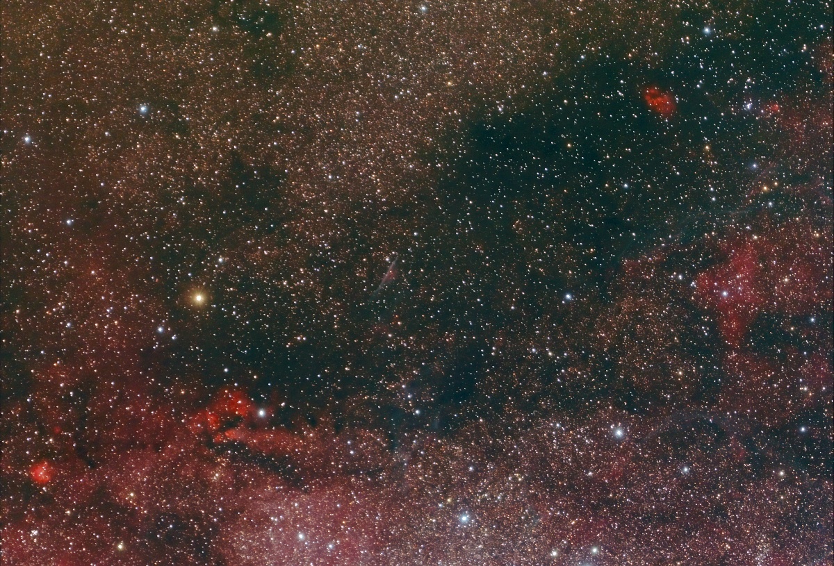 Vela Pencil Nebula NGC 2736, GUM20, RCW 36, RCW 37