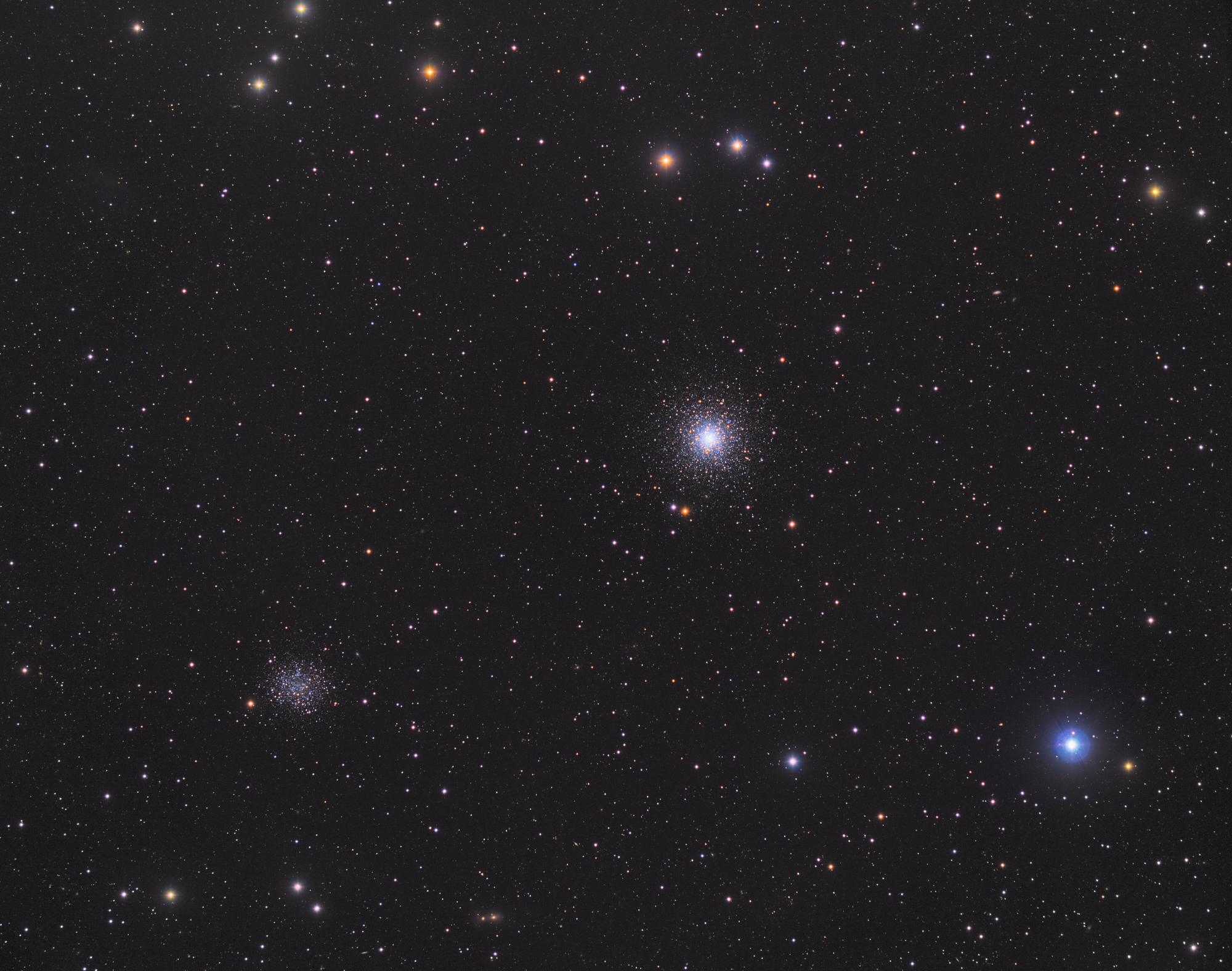 M53 a NGC5053 Dvě kulovky jednou ranou