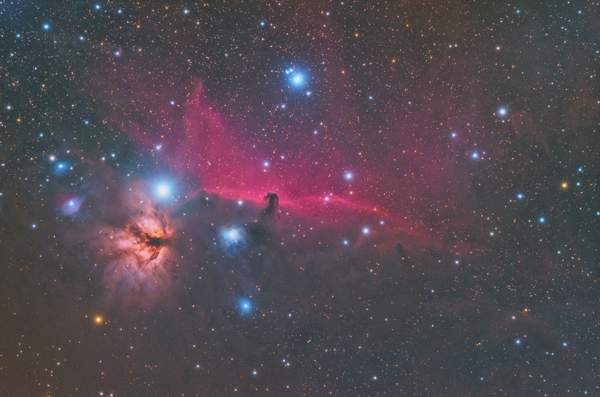 B33 Koňská hlava a NGC2024 Planímek