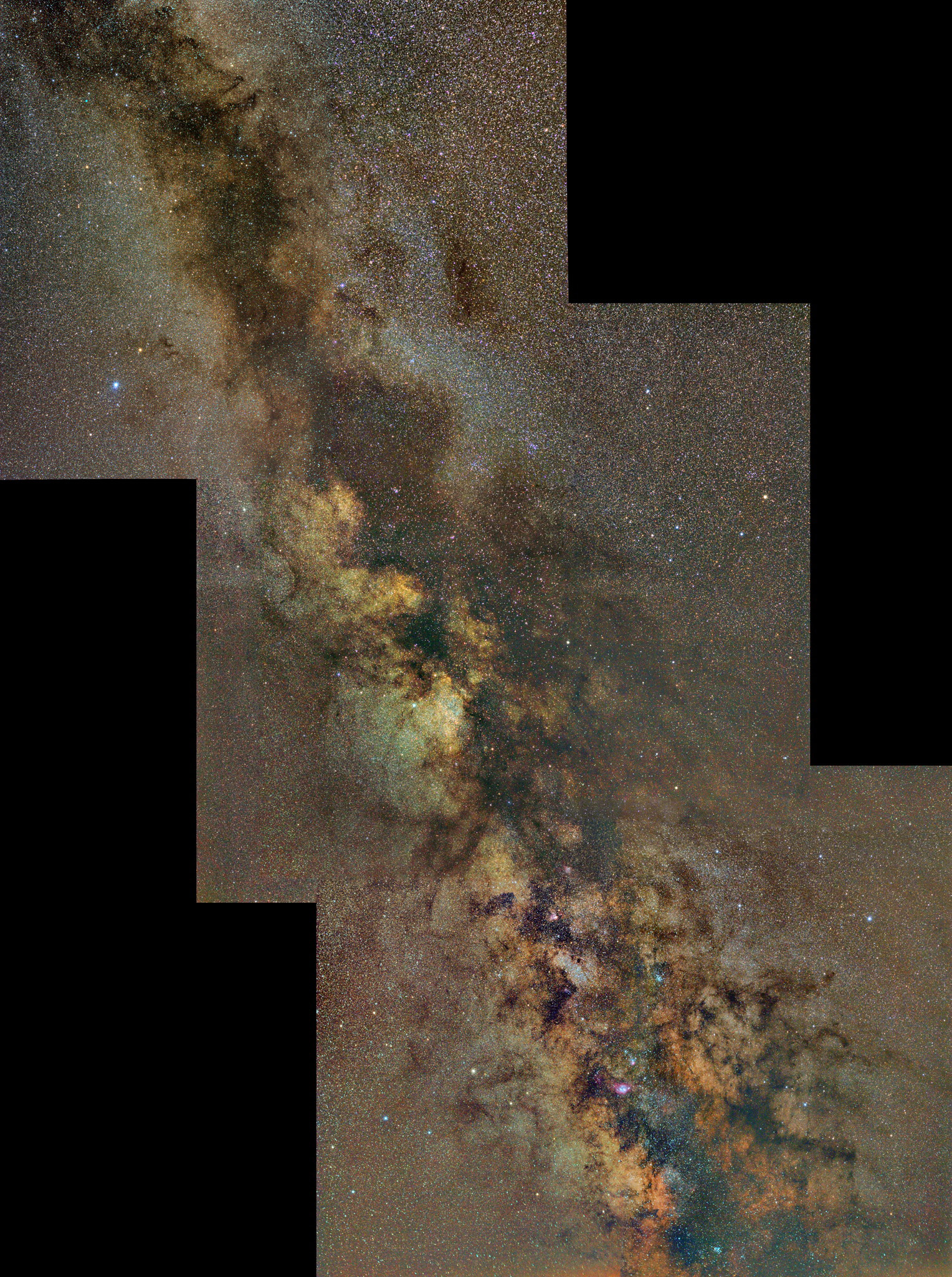 Mléčná dráha od Střelce k Labuti (mozaika)