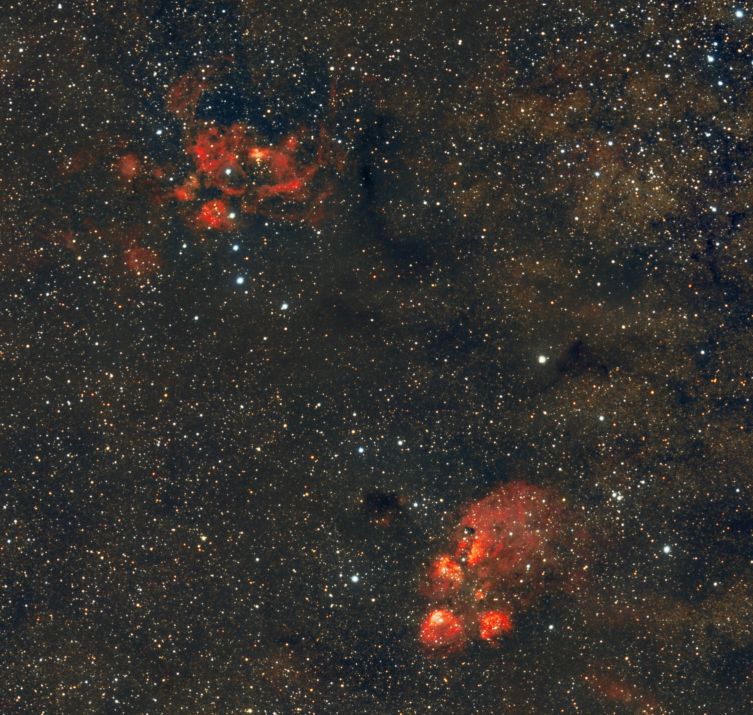 NGC6334 a NGC6357