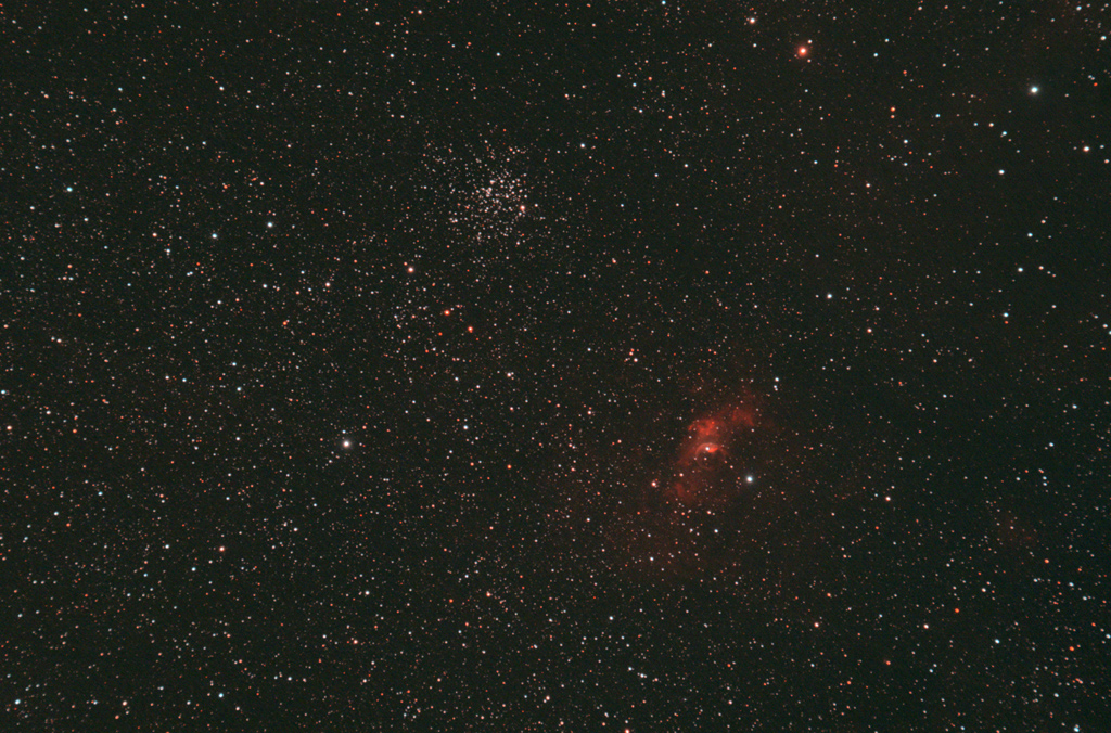 M52 a mlhovina Bublinka