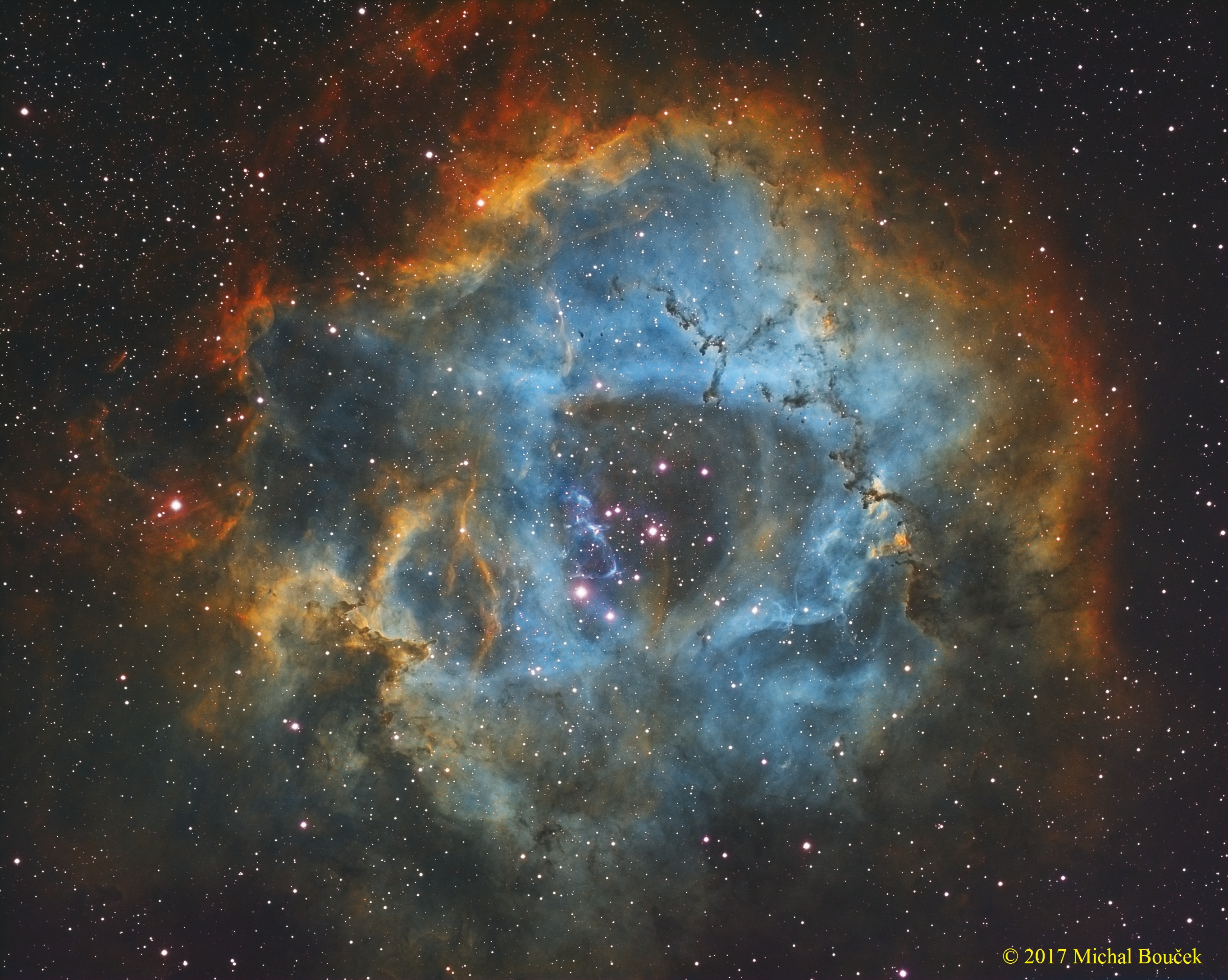 NGC2237 HST (nové zpracování)