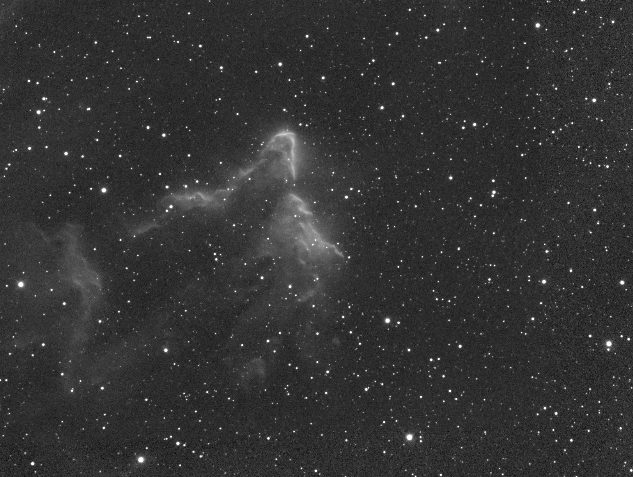 IC 63 Duch souhvězdí Kasiopeia [Ghost Nebula]