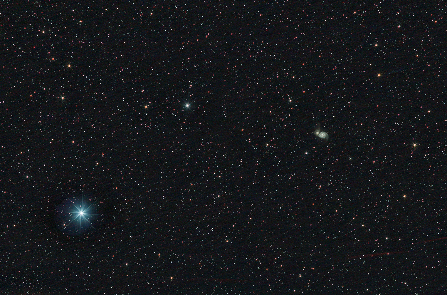 M51, NGC 5194-95,NGC5229, Alkaid