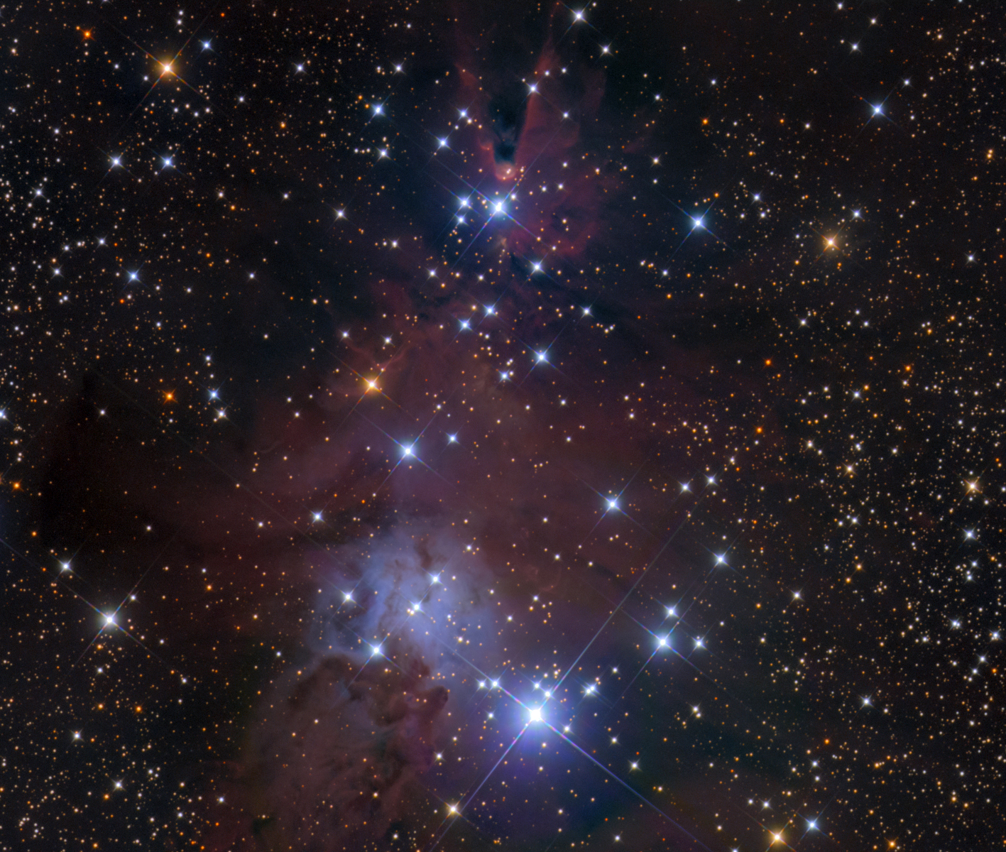 NGC 2264 ''Vanocni stromek'' v Mon