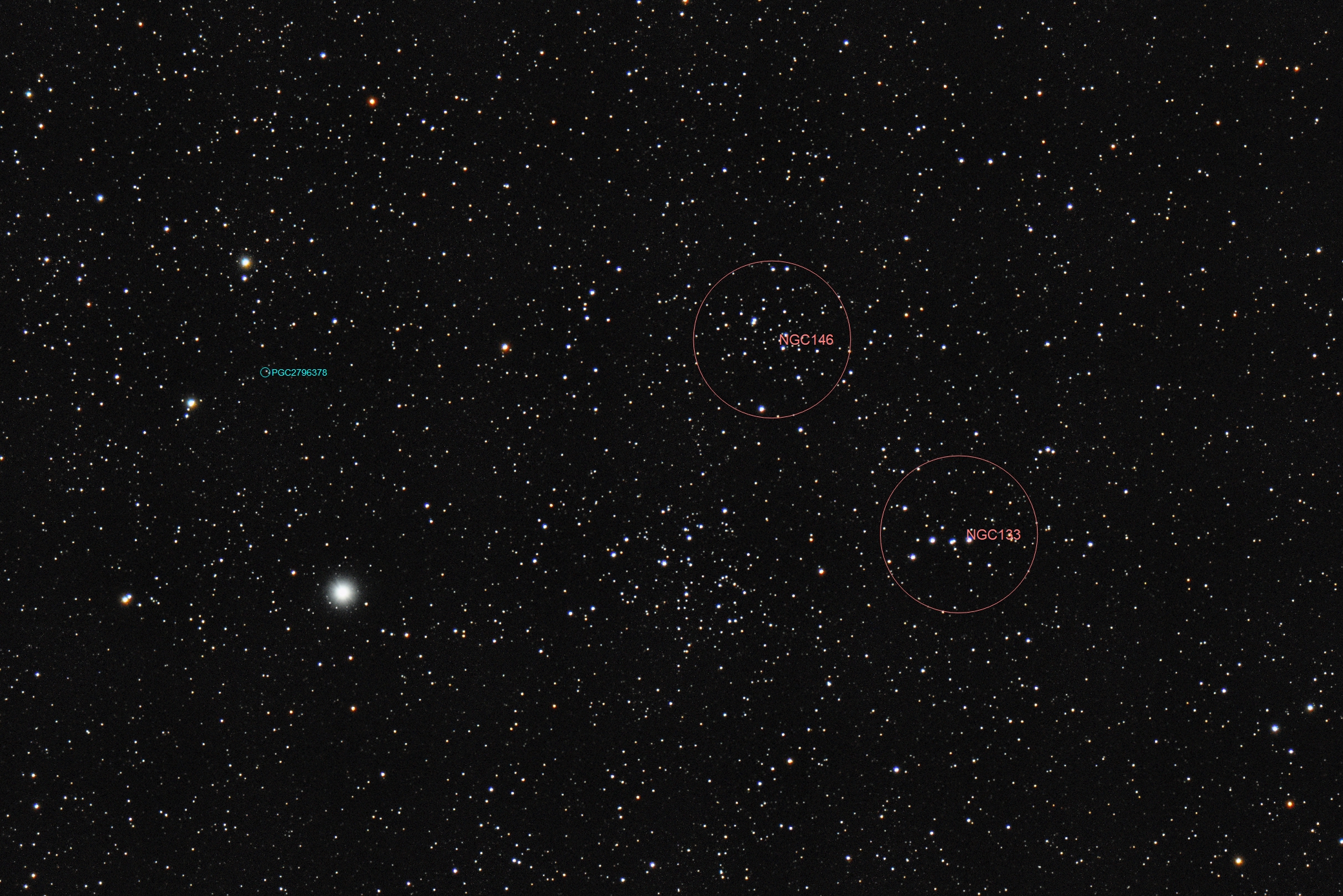 King 14 NGC 133 NGC 146