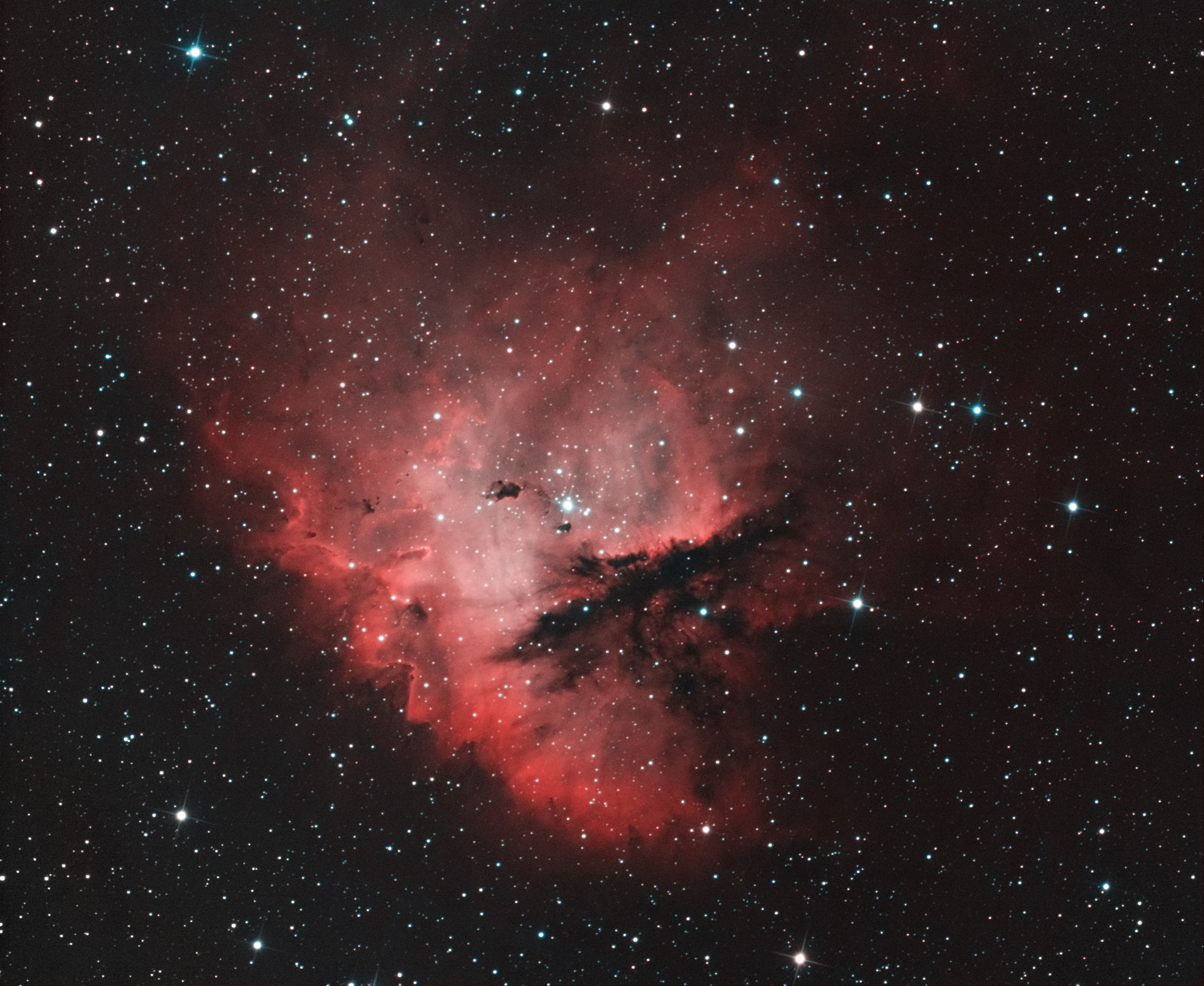 NGC281 - Pacman bicolor (2. spracovanie)