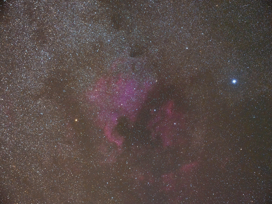 NGC7000 a airglow animácia