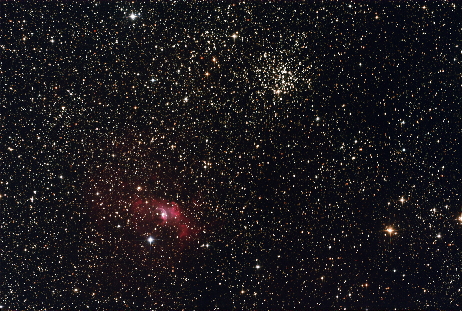 M52 + NGC7635
