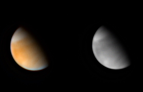 Venuše v UV a nepravých barvách L(UV)IRUVUV