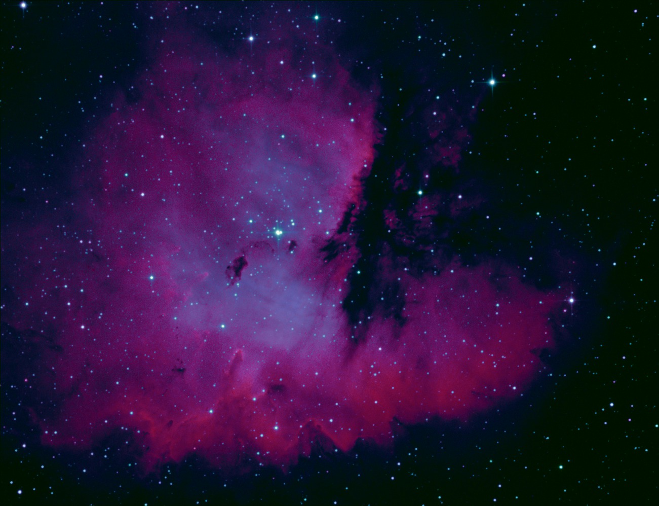 NGC 281 Pacman nebula - bicolor