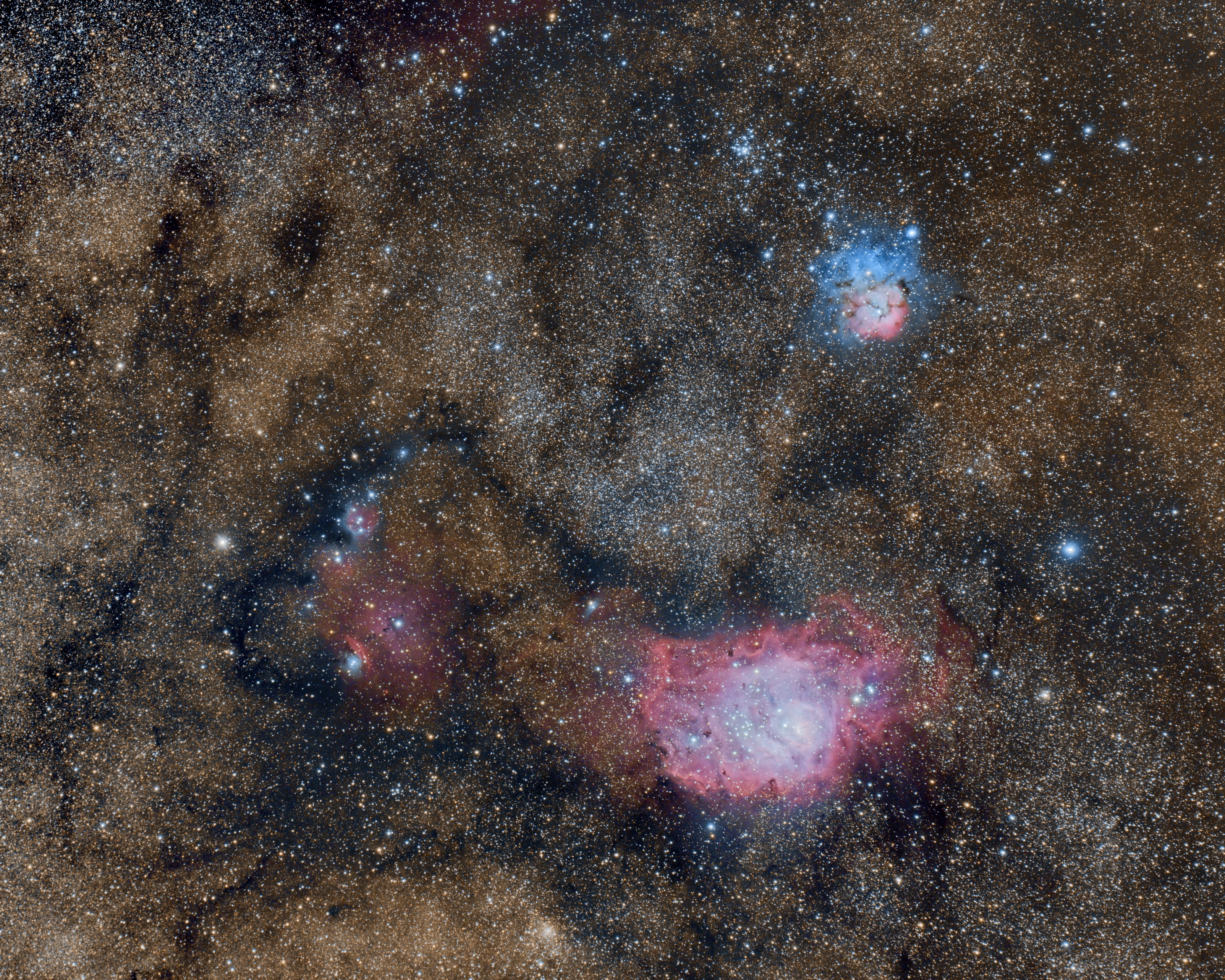 M8, M20, IC1274 