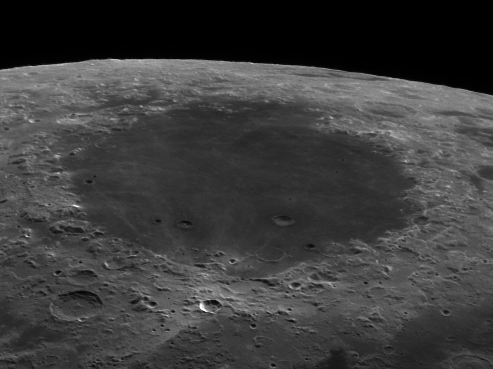 Mare Crisium - letecký pohled