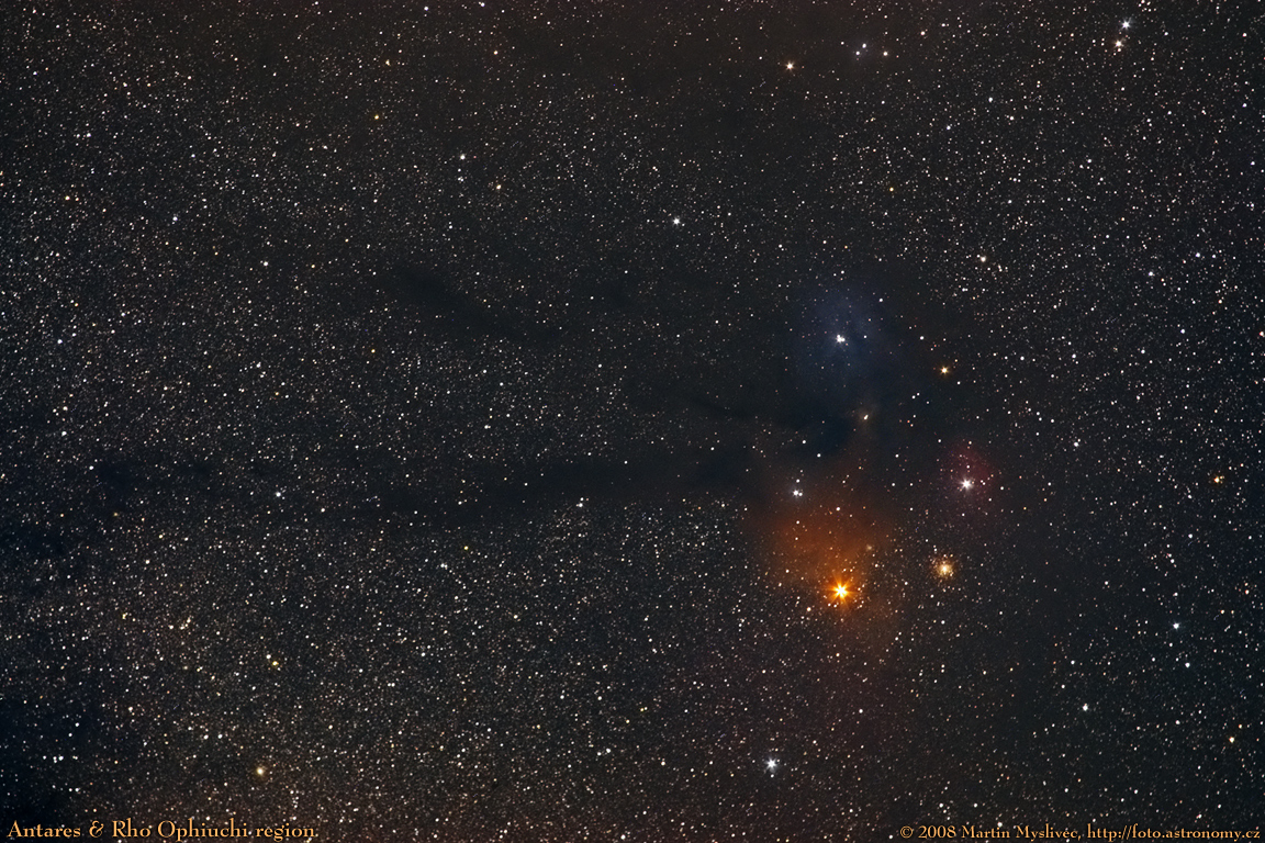 Rho Ophiuchi region, Antares