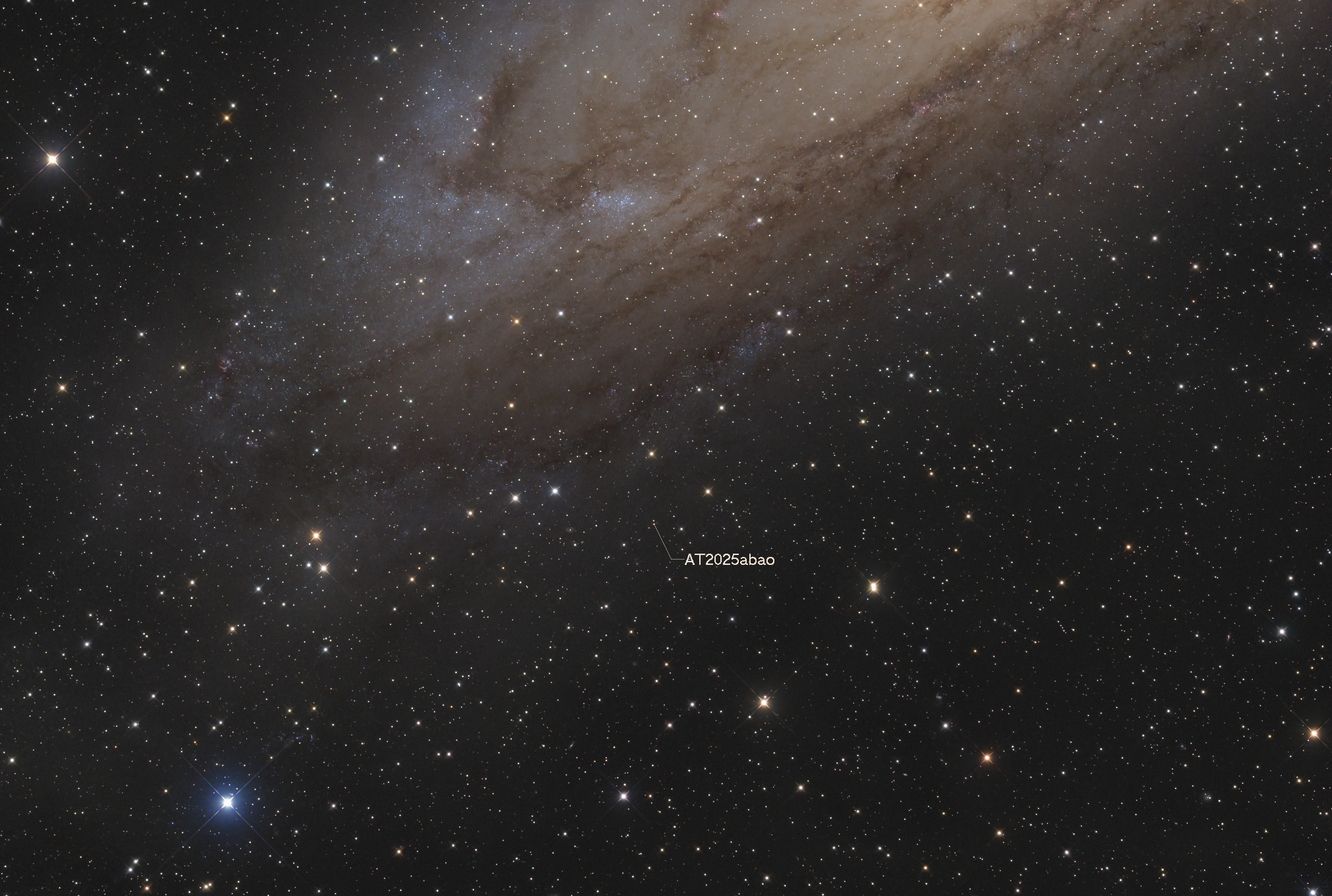 M31 s novou AT2025abao