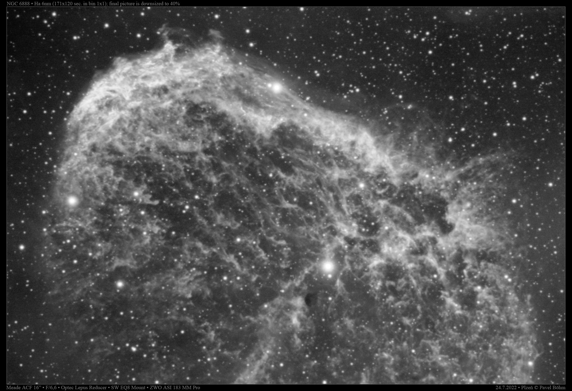 NGC6888 v Ha