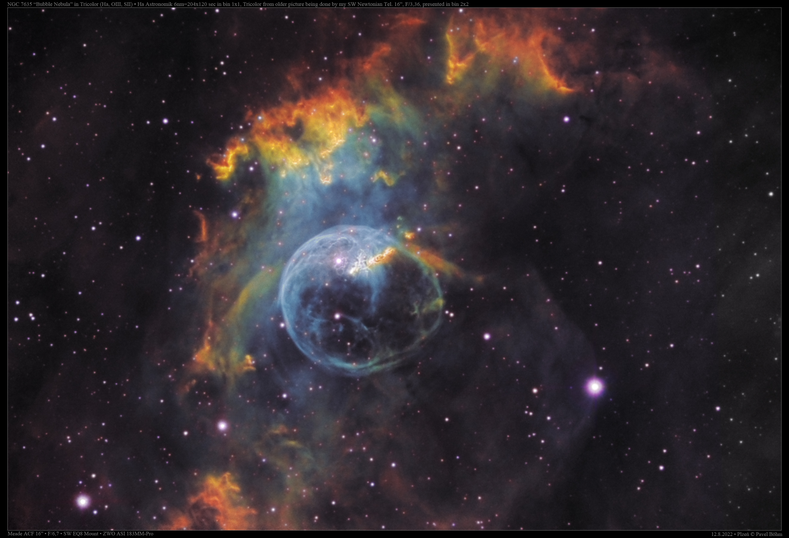 NGC7635 ve triku
