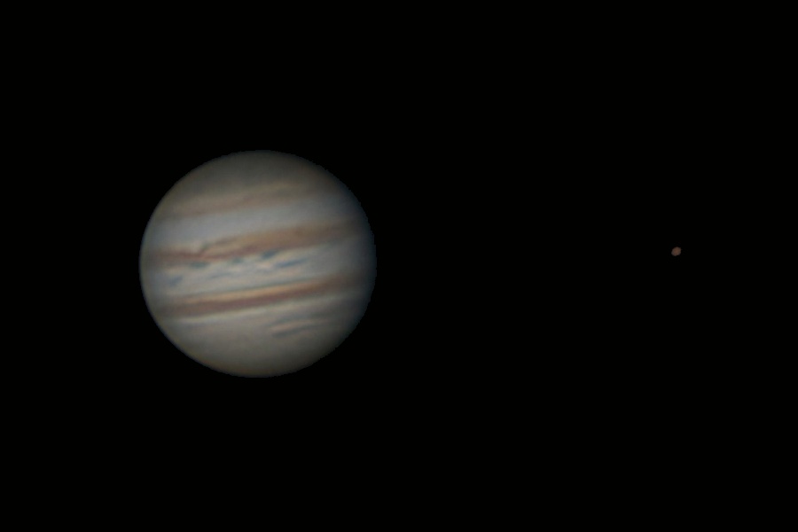 Jupiter  & Io  2023-07-08  02:09 UT  
